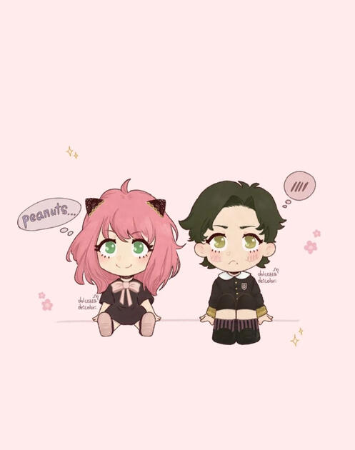 Anya & Damian | chibi | Spy x family