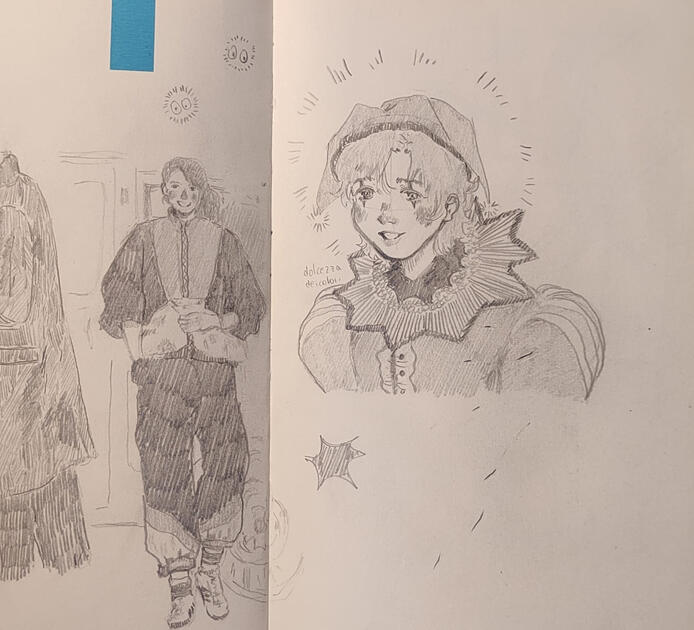 Página sketchbook | Dibujo en lápiz grafito