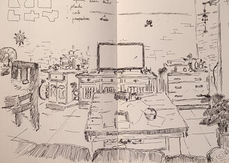 Página sketchbook | Dibujo en tiralíneas