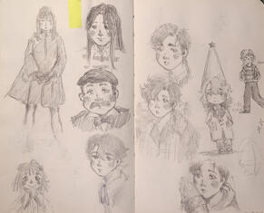 Página sketchbook | Dibujo en lápiz grafito