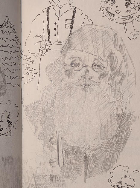 Página sketchbook | Dibujo en lápiz grafito