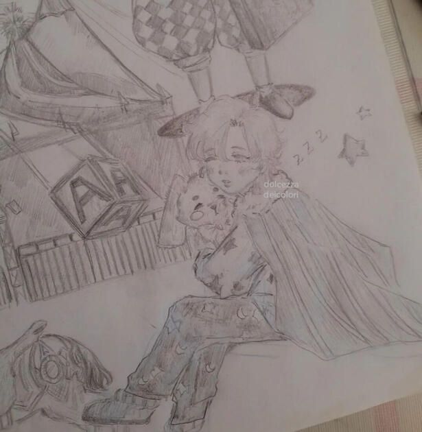 Página sketchbook | Dibujo en lápiz grafito