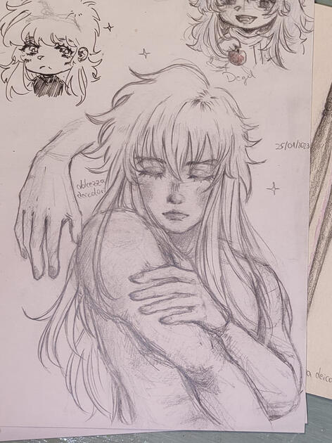 Página sketchbook | Dibujo en lápiz grafito