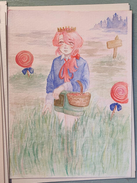 Mildred (original character) | Pintura en acuarela
