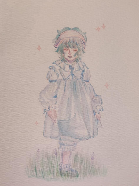 Mushy (original character) | Pintura en acuarela